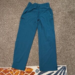 Teal Medical Scrub Pants - Drawstring Waist